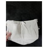 Bedside Caddy Organizer/Bedside Hanging Storage Bag Multi-Function Caddy for Bunk bed Hospital Beds Dorm Bed Rails, Holders Books Glasses Phones Magazine(White)