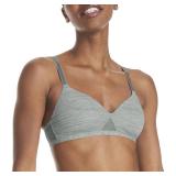 Hanes womens Oh So Light Foam Comfortflex Fit Wirefree Mhg521 Bra, Coolest Grey Heather Print, Medium US