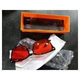 TIJN Sleep Glasses with Blue Green Light Blocking, Red Light Lens for Computer Gaming, Screen Fatigue & UV Protection