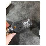 Feekoon 2 Pcs Light Socket to Plug Adapter, Convert E26 Light Socket to 3 Prong Outlet Adapter, Screw in Outlet for Lamp Sockets for Garage Porch (Black)