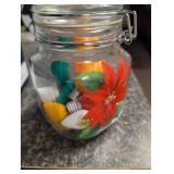 Christmas Light Bulb Collection in Decorative Glass Jar