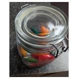 Christmas Light Bulb Collection in Decorative Glass Jar