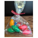 Colorful Christmas Light Bulbs Set