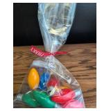 Colorful Christmas Light Bulbs Set