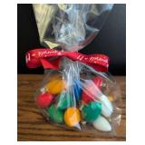 Multi-Color Holiday Light Bulbs with Gift Ribbon