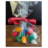 Multi-Color Holiday Light Bulbs with Gift Ribbon