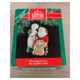 HALLMARK Keepsake Ornament Checking His List Mr. And Mrs. Claus