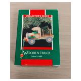 1989 Hallmark Wooden Truck Christmas Ornament