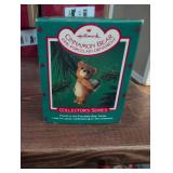 1986 Hallmark Cinnamon Bear Porcelain Ornament