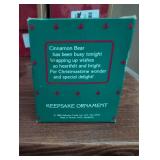 1986 Hallmark Cinnamon Bear Porcelain Ornament