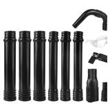 Zipcase Gutter Cleaning Kit - 9.25 ft Safe, with 360° Adjustable Nozzle, Ground-Level Leaf Blower Gutter Attachment Compatible with EGO 530CFM / 580CFM / 575CFM / 650CFM/ 615CFM/LBX6000 Leaf Blowers