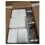 Zarbitta 3-Light Bathroom Light Fixtures, Brushed Nickel Vanity Light, Farmhouse Wall Lights with Clear Glass Shade, Bathroom Wall Lamp for Mirror Kitchen Bedroom Hallway Living Room Hallway Cabinet