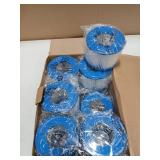 Vickmons Type VI Hot Tub Filter Cartridge Compatible with Lay-Z-Spa, Coleman SaluSpa 90352E, 58323E, 58323 Swimming Pool Pump (12 Pack)