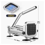 French Fry Cutter, Ruooson Professional Potato Cutter Slicer with 1/2 In & 3/8 In & 1/4 In Stainless Steel Blades, Great for Whole Potatoes Carrots Cucumbers.