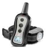 PATPET Dog Training Collar Shock Collar with Remote - 3 Training Modes, Beep, Vibration and Shock, Up to 1000 ft Remote Range, Rainproof for Small Medium Large Dogs