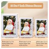 Redbaker 24 Pcs Picture Frames Bulk 5 x 7 Inch Simple Designed Modern White Photo Frames for Pictures with Resin Glass for Wall Mount Tabletop Display Home Office Hotel Decoration