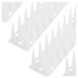 OFFO Bird Spikes, Keep Birds Pigeon Woodpecker Away Device Outdoor, Covers 14.7 Feet(4.5m), Frosted White