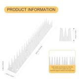 OFFO Bird Spikes, Keep Birds Pigeon Woodpecker Away Device Outdoor, Covers 14.7 Feet(4.5m), Frosted White