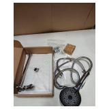 Shower Head,12" High Pressure Shower Combo,Rainfall Shower System with Handheld Spray,All Metal 3-Way Diverter & 6ft Hose,Anti-Clog Nozzles,Easy to Install in Bathrooms-Silver Chrome