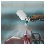 HVLP Spray Gun with 10Pcs 600ML Mixing Cups,Paint Spray Gun with 1.4/1.7/2.0mm Nozzles & Air Compressor Regulator,and Paint Sprayer Accessories,Paint Guns Automotive for Car, House Painting(Green)