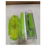 LHS Multifunctional Vegetables Chopper with Container, Manual Processor Cutter, Pro Onion Cutter, Vegetable Slicer Dicer Cutter with 3 Blades, Veggie Salp Chopper(6-in-1,Green)