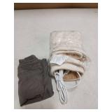 Comfheat USB Heating Pad, 5V Heated Travel Pads, 3 Heat Settings & Auto Shut Off, Hot Therapy for Pain Relief Abdomen Cramps (16"x 12") (Non-Chargeable) Khaki