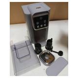 KIDISLE Hot & Iced Coffee Maker with Bold Setting, Single Serve Coffee Maker for K Cup and Grounds, 6-14 Oz Brew Sizes, 50 Oz Removable Water Tank, One Cup Coffee Machine with Reusable Filter, Grey