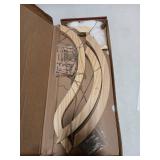 CHMEFLY Photo Display Picture Collage Frame for Multi Photo Display Wall Decor with 30 Clips, Wood Photo Frame Hanging for Wall Decor 25.5x29.5 Inch