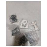 6 Pcs Fluorescent Halloween Miniature Tombstones Mini Village Accessories Resin Halloween Figurines Glow in The Dark Tombstones Ornaments for Fish Tank Cake Decor Landscape DIY Crafts