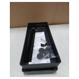 Cicilyna 2 Pack Under Sink Organizer, 2 Tier Bathroom Cabinet Organizers and Storage with Hook, Multi-purpose Storage Basket Shelf for Kitchen, Black