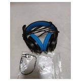 Meedasy Kids Adults Over-Ear Gaming Headphone for Xbox One, Nintendo Switch, Bass Surrounding Stereo, PS4 with Microphone and Volume Control for Laptop, PC, Wired Noise Isolation (Blue)