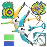 AUKSKY 1 Bow and Arrow for Kids - Archery Set (Missing Arrows) & 4 Targets,Outdoor Archery Set for Kids Boys & Girls