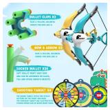 AUKSKY 1 Bow and Arrow for Kids - Archery Set (Missing Arrows) & 4 Targets,Outdoor Archery Set for Kids Boys & Girls