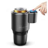 2 in 1 Smart Car Cup Warmer Cooler, 12V 36W Car Cooling and Heating Cup Mug Holder, Touch Control, Universal Intelligent Car Heated Cooling Travel Mug for Water Coffee Beverage
