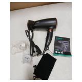 VGR Dual Voltage(100~250V) Travel Hair Dryer with European Plug Adapter for International Travel