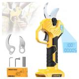 MtiolHig Cordless Electric Pruning Shears: 1.5-2 Inch Portable Pruning Shears Compatible with DeWalt 20V Battery (No Battery) - Garden Pruners Tool with LCD Display & SK7 Blades