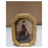 YULINK 4x6 Vintage Picture Frame, Antique Ornate Gold Octagon Photo Frame, for Tabletop and Wall Display, Decorative Retro Home Decor, Old Fashioned Photo Gallery Art