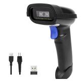 NETUM Bluetooth Barcode Scanner, Compatible with 2.4G Wireless & Bluetooth Function & Wired Connection, Connect Smart Phone, Tablet, PC, CCD Bar Code Reader Work with Windows, Mac,Android (NT-1228BC)
