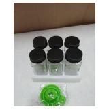 ComSaf 4oz Glass Spice Jars 6pk