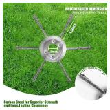 7" Steel Wire Grass Trimmer Head Universal Gas Trimmer Brush Cutter Replacement, Heavy-Duty Steel Wire Weed Eater Head Fits Stihl Husqvarna Echo Lawn Mowers with Install Kit