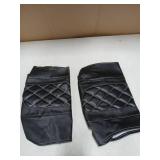 HCmotorku Saddlebag Lid Covers Hard Saddle Bags Lid Bra Covers Fit For Harley Touring Street Glide CVO Road King Electra Glide Ultra Limited Road King Special 2014-2025 (White Stitching)