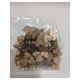 Giantree 100Pcs 0.5" Wooden Hearts for Crafts - Small Unfinished Heart Cutout Slices for DIY Crafts, Signs, Tags - Valentines Day, Birthday, Wedding Decorations