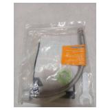 Uxcell 8 Inch Long Faucet Supply Line Connector, G3/8 Female Compression Thread x G3/8 Male Connector Straight Thread 304 Stainless Steel Water Supply Hose Line, Silver Tone