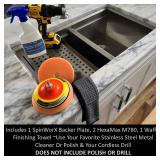 Keyfit Tools SmoothOperator PROFESSIONAL Drill Powered Stainless Steel Appliance Aluminum Copper Metal Cleaner Polisher ~ HexaMax M780 Proprietary Non Abrasive Cleaning/Polishing Material