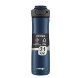 Contigo Cortland Chill 2.0 Blueberry Stainless Steel Water Bottle Vacuum-Insulated Spill-Proof Lid 24oz Ideal for Hot or Cold Drinks Interchangeable Lid Perfect for Kids & Adults