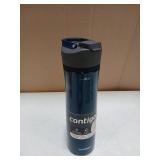 Contigo Cortland Chill 2.0 Blueberry Stainless Steel Water Bottle Vacuum-Insulated Spill-Proof Lid 24oz Ideal for Hot or Cold Drinks Interchangeable Lid Perfect for Kids & Adults