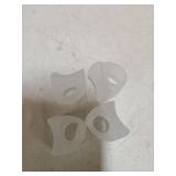 5 STARS UNITED Big Toe Spacers for Men & Women 4 Gel Separators for Overlapping & Curled Toes, Bunions, Alignment - Diabetic Foot Care, Silicone Spreader, Corrector & Straightener, Clear