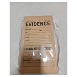 25 Pack Paper Evidence Bags 9.45 * 5 * 3 inch Crime Scene Paper Evidence Bag for Receipts (25)