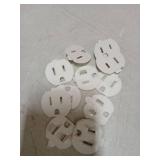 Lenink Loose Outlet Plug Fix, 11 Pack Plastic Snug Socket Secured, Outlet Tightener Insert for Most Loose Outlets, with Back Adhesive