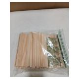 Cregugua Wooden Domino Racks 7.5 Inches Unfinished Wood Tiles Holders Natural Wood Racks 32pcs